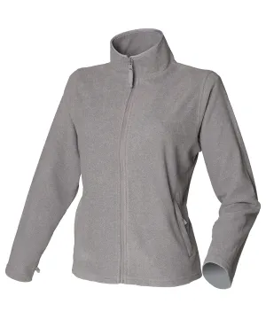 Womens microfleece jacket | Heather Grey